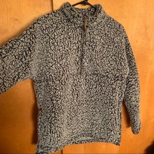 Teddy bear fleece pullover